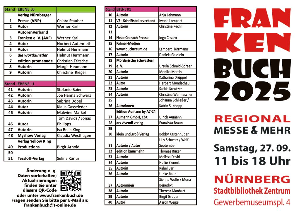 Flyer Franken Buch 2025